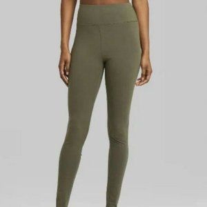 Wild Fable Deep Olive High-Rise Legging Size XS